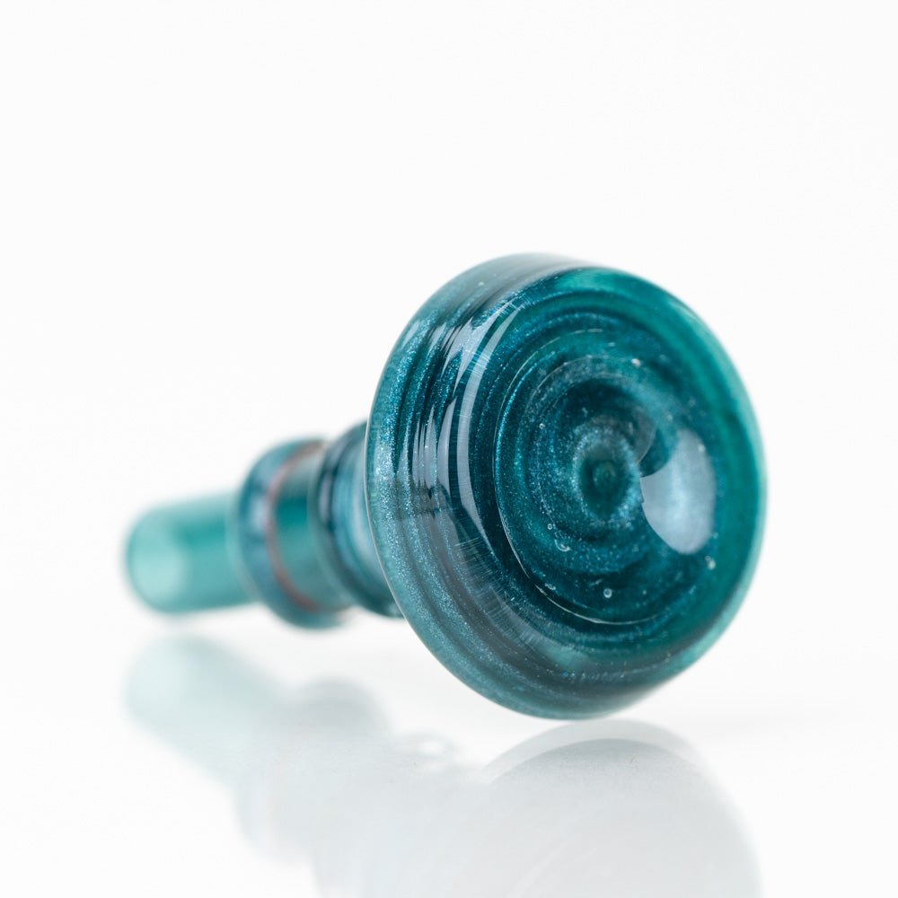 Empire Glassworks PuffCo Peak Pro 3D XL Chamber Glass Joystick Cap - Blue Lagoon