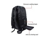 Smell Proof Backpack with Lock (Black)