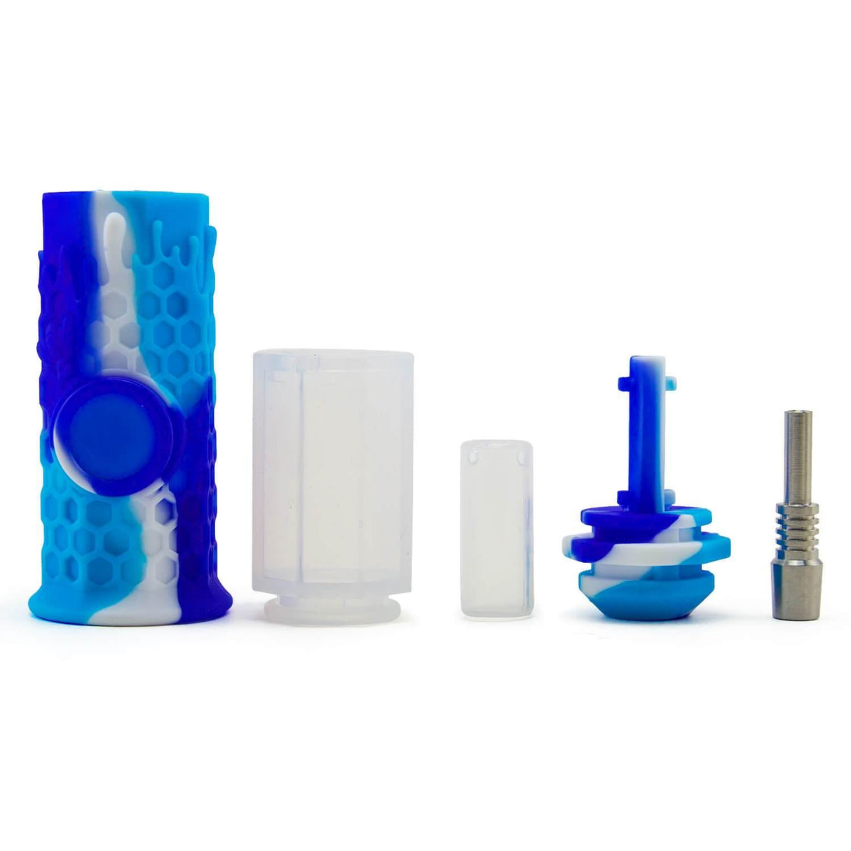Silicone Honeycomb Honey Straw 7"