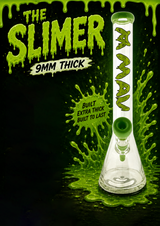 SLIMER 9mm 18英寸厚史萊姆配色燒杯水煙壺 + 配套導管及煙碗