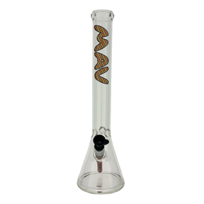 18" 5mm Classic Beaker Bong WigWag Stem Match